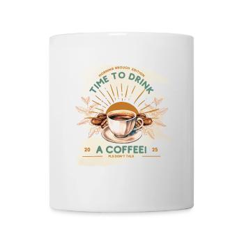 Time to Drink Coffee – Vintage Morning Ritual - Mug - white - Front