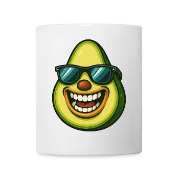 Coole Avocado mit Sonnenbrille Sommer Veggie Spaß - Tasse - Weiß - Vorne