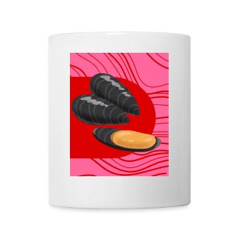 Funky Mussels - Mug - white - Front