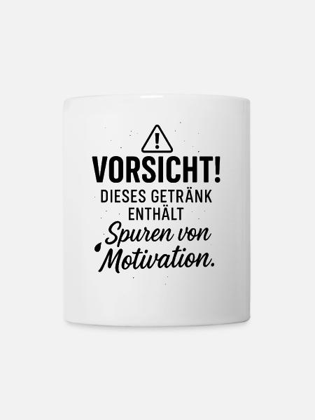 Vorsicht - Tasse - Weiß