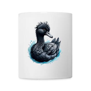 Le cygne noir et la rose bleue - Mug blanc - blanc - Devant