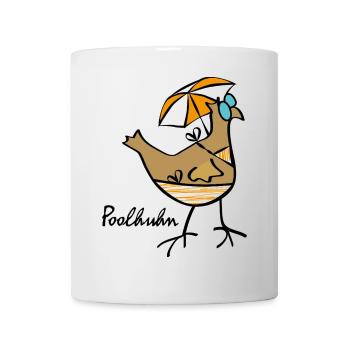 RIKELS Poolhuhn 2026 - Tasse - Weiß - Vorne