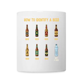 Bier-Identifizierungs-Guide - Tasse - Weiß - Vorne