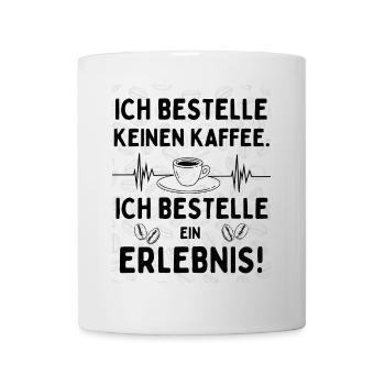 Coffee is an experience – Kaffeekultur Design - Mug - white - Front