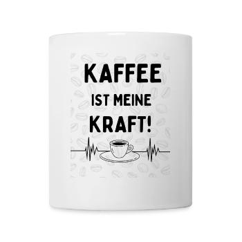 Le café est mon pouvoir – Conception de la Motivation du Café - Mug blanc - blanc - Devant