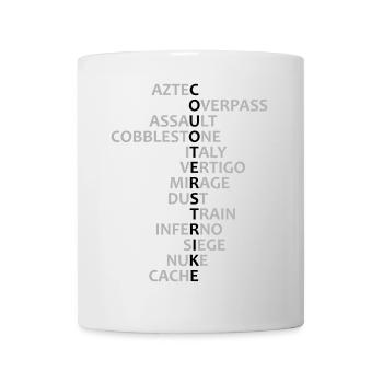 CS Maps - Tasse - Weiß - Vorne
