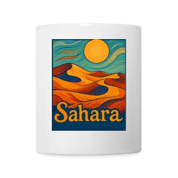 Rêve du désert du Sahara - Mug blanc - blanc - Devant