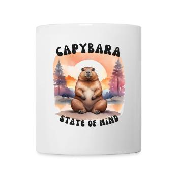 Capybara State of Mind – Chill & Calm Design - Mug blanc - blanc - Devant