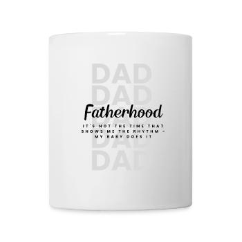 Fatherhood – Tiny Rebel, Big Feelings Dad Design - Tasse - Weiß - Vorne