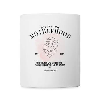 Motherhood EST 2025 – Design de la parentalité douce - Mug blanc - blanc - Devant