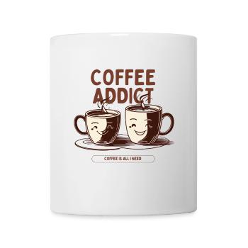 Coffee Addict – Kaffee Liebhaber Design - Tasse - Weiß - Vorne