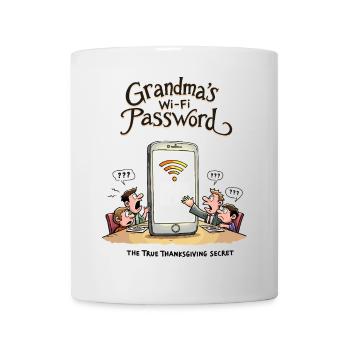 Grandma's Wi-Fi password - Mug - white - Front