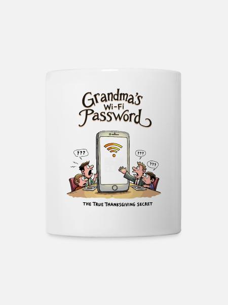 Omas WLAN-Passwort - Tasse - Weiß