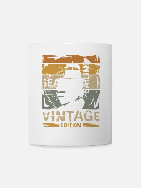 Sailing Vintage Edition – Retro Segeln Design - Mug blanc - blanc
