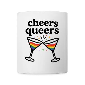Cheers Queers – Pride Cocktail Design - Tasse - Weiß - Vorne