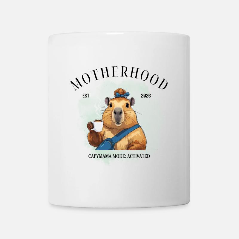 Capymama Mode Activated – Motherhood 2026 - Mug - white