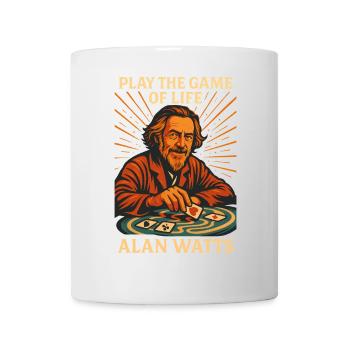 Alan Watts Game of Life Art - Mug - white - Front