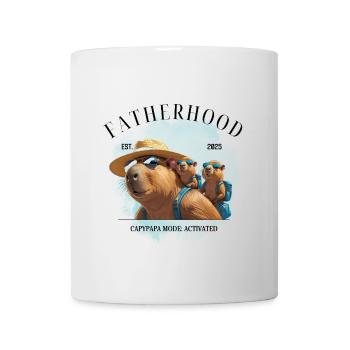 Fatherhood EST. 2025 – Capypapa Mode Activated - Mug - white - Front