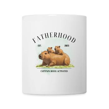 Fatherhood EST. 2025 – Capypapa Mode Activated - Mug - white - Front