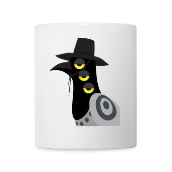 Dämonischer Vogel skeptisch - Tasse - Weiß - Vorne