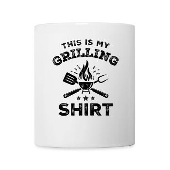 This Is My Grilling Shirt Funny BBQ Smoker Meat - Mug - white - Front