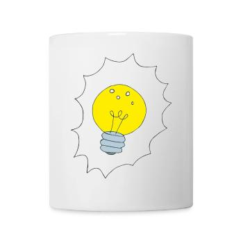 Illustration créative de l’ampoule - Mug blanc - blanc - Devant