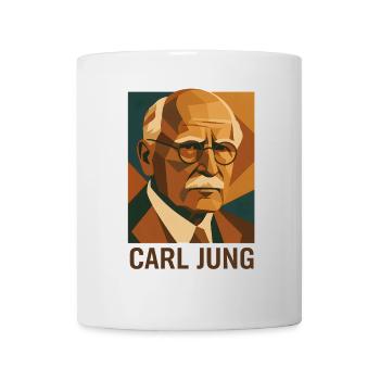 Carl Jung Psychologie Portrait Style Rétro - Mug blanc - blanc - Devant
