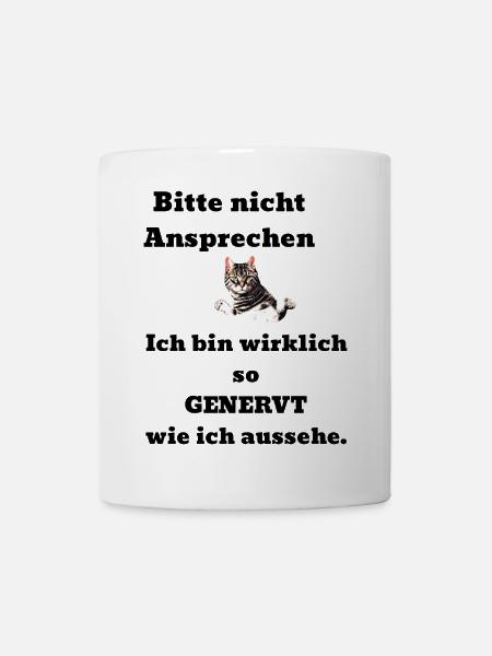 Saying cat annoyed - Mug - white
