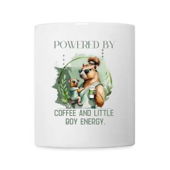 Boy Mom – Calm Energy | Gentle Motherhood - Tasse - Weiß - Vorne
