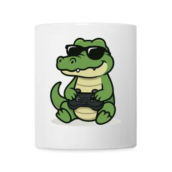 Gamer-Gator - Tasse - Weiß - Vorne