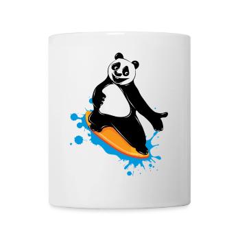 Surfing panda bear in graffiti style - Mug - white - Front