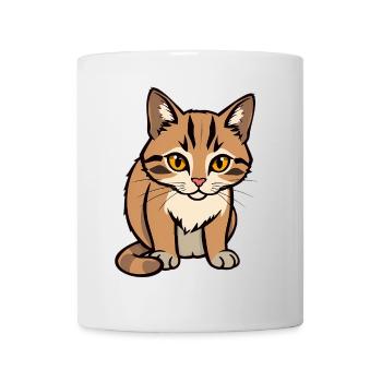 Katze - Tasse - Weiß - Vorne