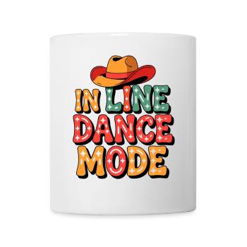 Always in line dance mode colorful LInedance design - Mug - white - Front
