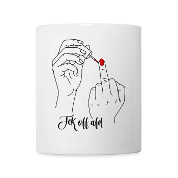 Pointer du doigt et montrer vos couleurs contre l’AFD - Mug blanc - blanc - Devant