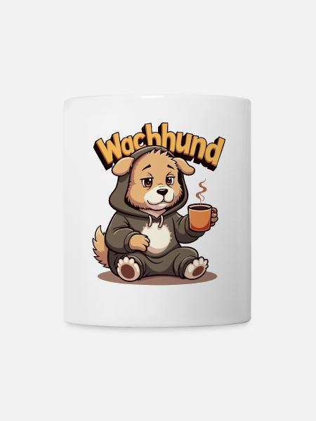 Wachhund – Kaffee statt Bellen - Tasse - Weiß