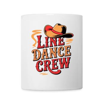 Linedance Crew Line Dance Mannschaft - Tasse - Weiß - Vorne