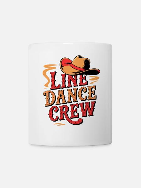 Linedance Crew Line Dance Mannschaft - Tasse - Weiß