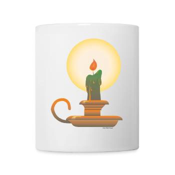 Candlestick | candlestick public Domain graphic - Mug - white - Front