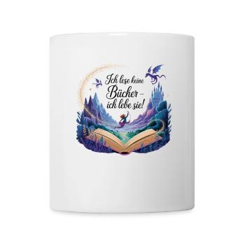 Reading Books Reading Book Reading Books Worm - Mug - white - Front