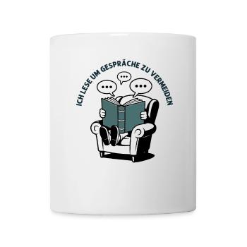 Reading Books Reading Book Reading Books Worm - Mug - white - Front