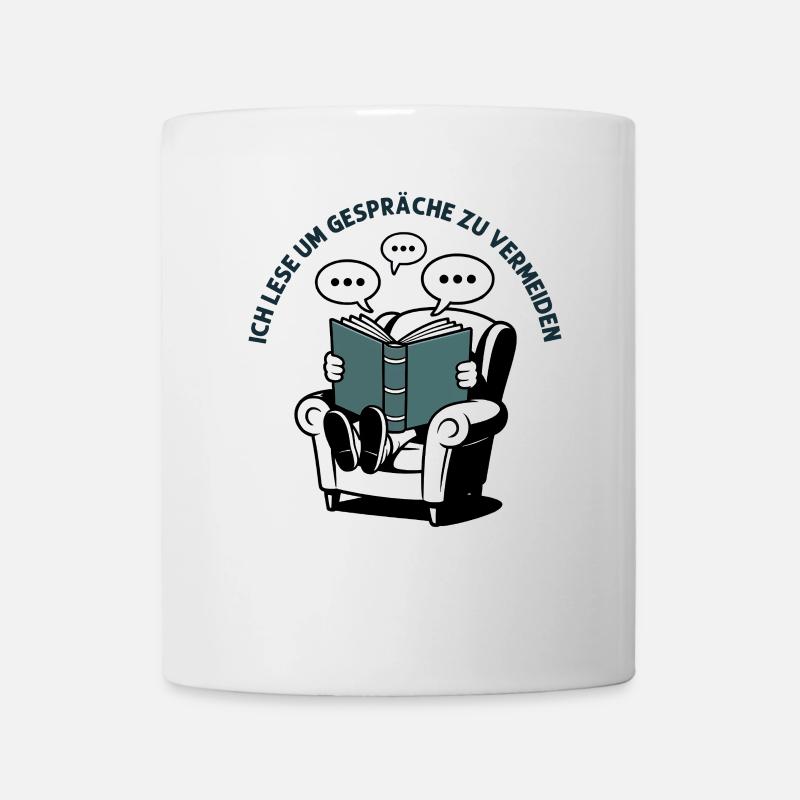 Livres de lecture Livre de lecture Livres de lecture Ver - Mug blanc - blanc