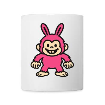 Lapin Singe - Mug blanc - blanc - Devant