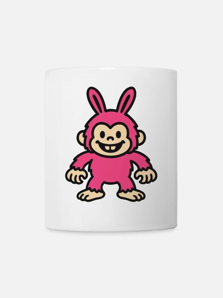 Rabbit Monkey - Tasse - Weiß