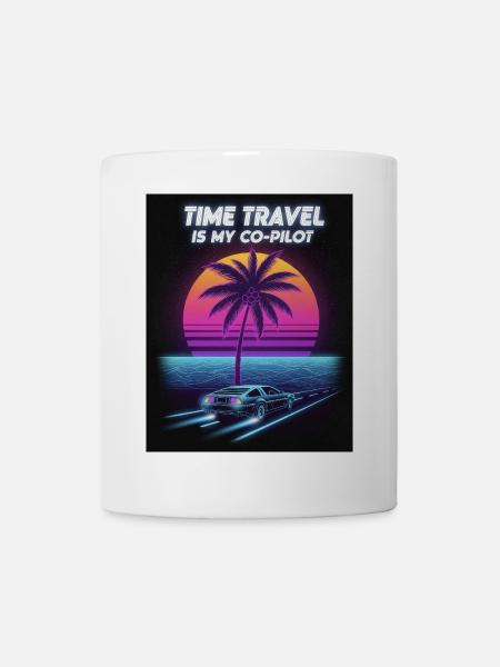 Retro Future Zeitreise Design - Tasse - Weiß