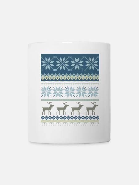 Funkelnde Winterszene - Tasse - Weiß