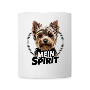 Yorkie Yorkshire Terrier mein Spirit Seelenhund - Tasse - Weiß - Vorne