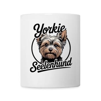 Yorkie Yorkshire Terrier mein Spirit Seelenhund - Tasse - Weiß - Vorne