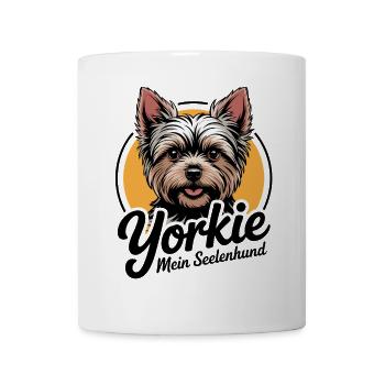 Yorkie Yorkshire Terrier mein Spirit Seelenhund - Tasse - Weiß - Vorne