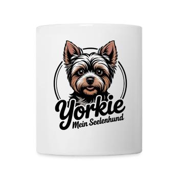 Yorkie Yorkshire Terrier mein Spirit Seelenhund - Tasse - Weiß - Vorne