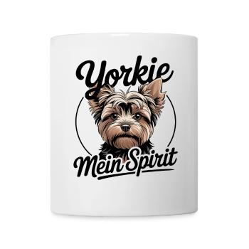 Yorkie Yorkshire Terrier mein Spirit Seelenhund - Tasse - Weiß - Vorne